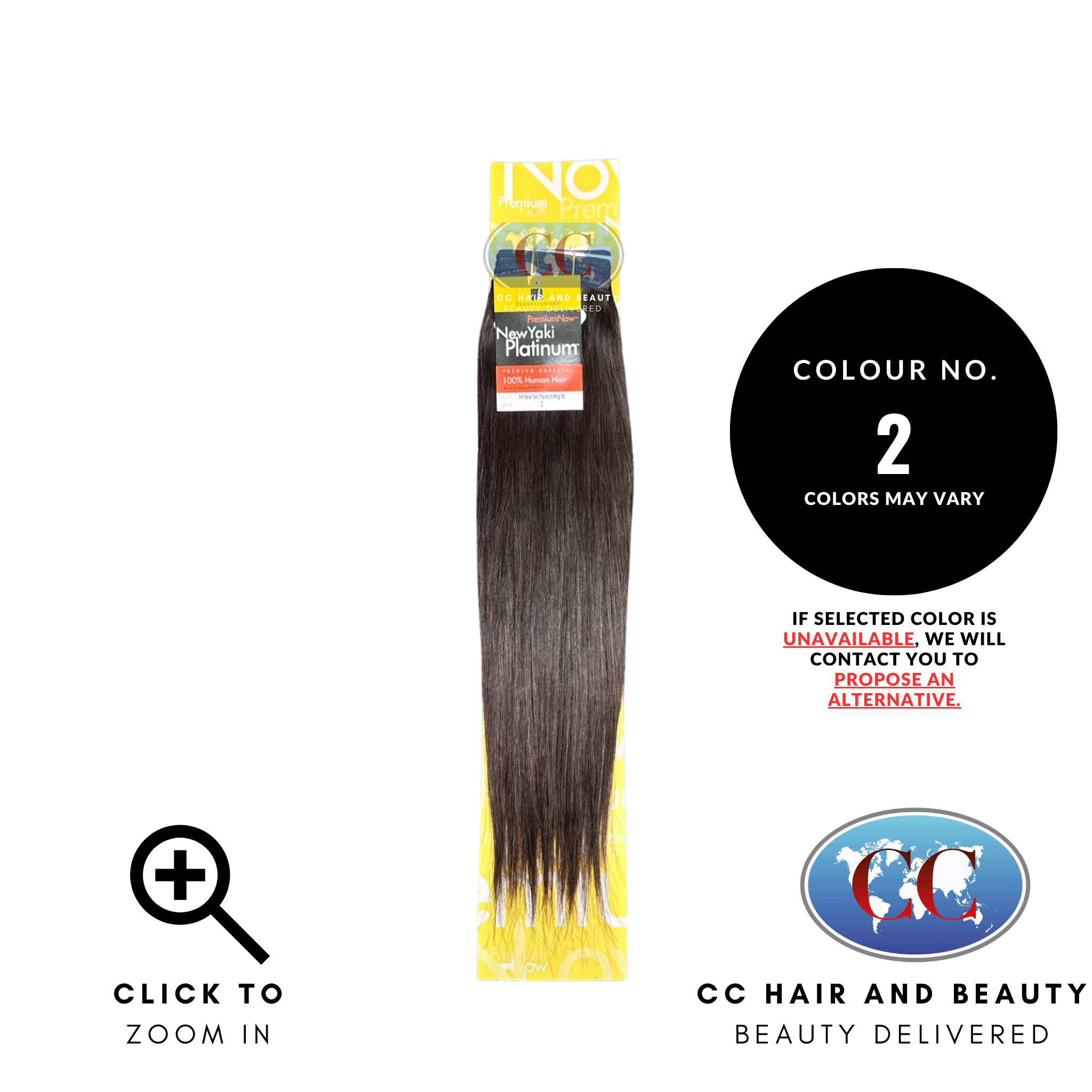 Sensationnel Premium Now 100% Human Hair New Yaki Platinum Weave Extensions