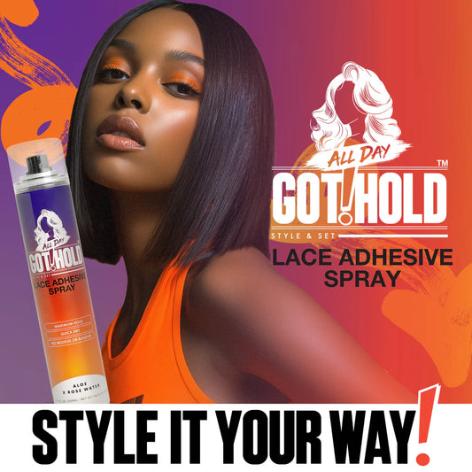 All Day Got Hold Wig Adhesive Spray - 100ml / 3.38oz | CC Hair & Beauty UK