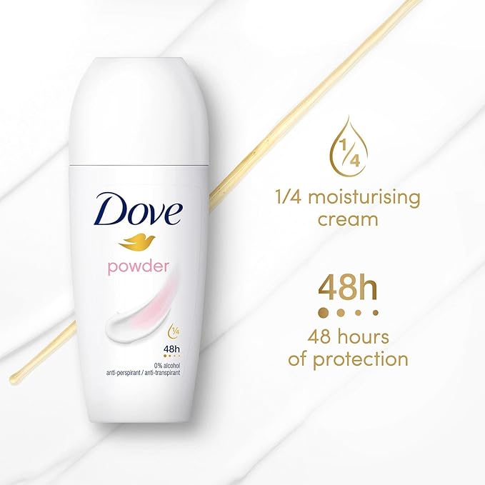 Dove Deodrant Anti-Perspirant Roll On Powder 50ml