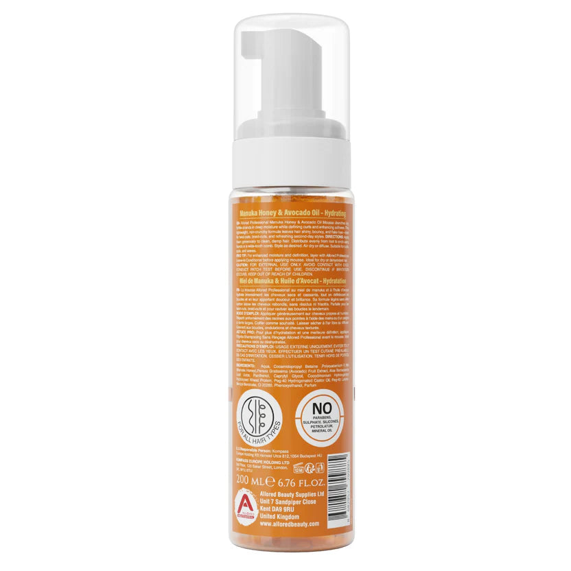 Allored Professional Manuka Honey With Avocado Oil Foaming Mousse 200ml