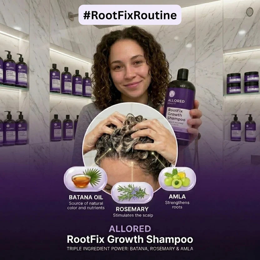 Allored Professional RootFix Growth Shampoo with Batana Rosemary and Amla Oil 500ml