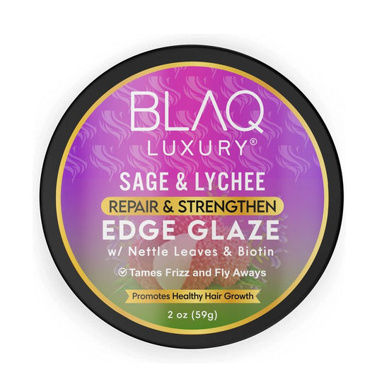 Blaq Luxury Sage & Lychee Repair and Strengt Edge Glaze - 2oz