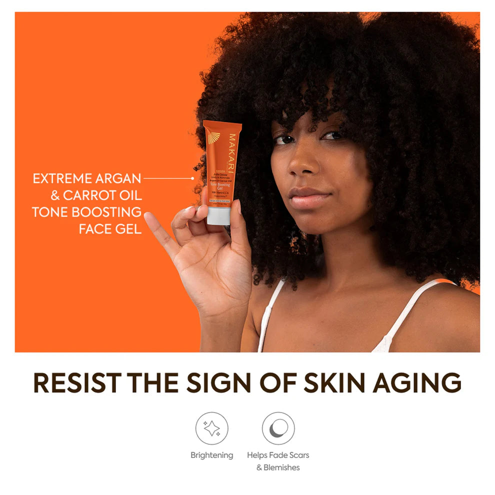 Makari Extreme Argan & Carrot Oil Tone Boosting Gel 1.0 oz