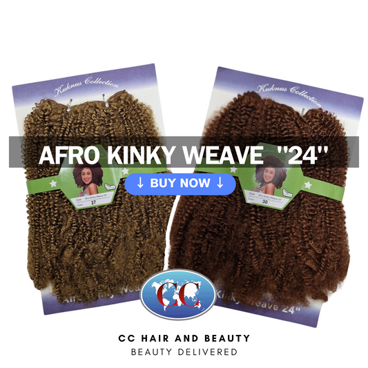 Kuknus Collection - Anti itch Fiber - Afro Kinky Weave Hair Extensions 24"