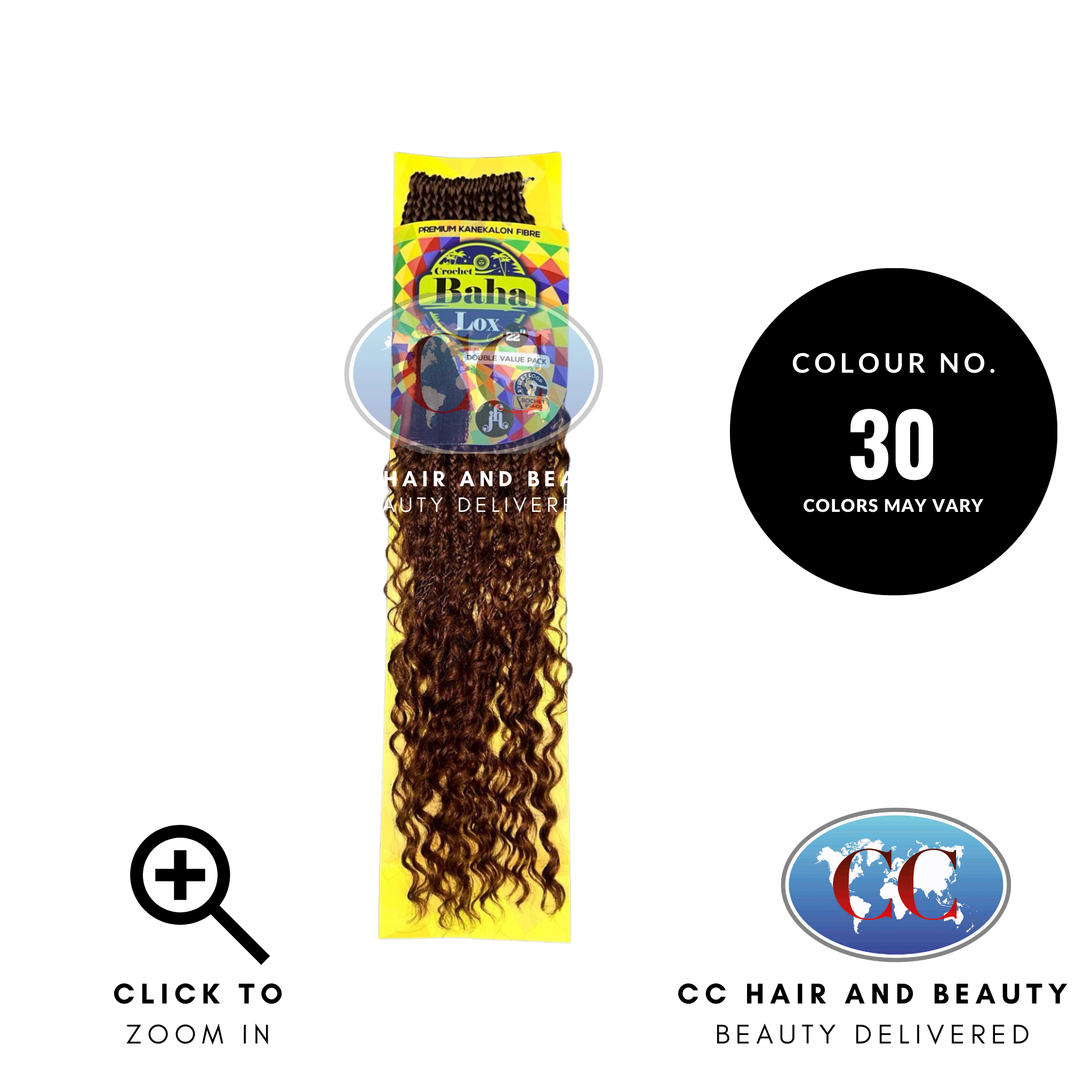 Jazzy Hair Crochet Baha Lox in 22" Double value Pack