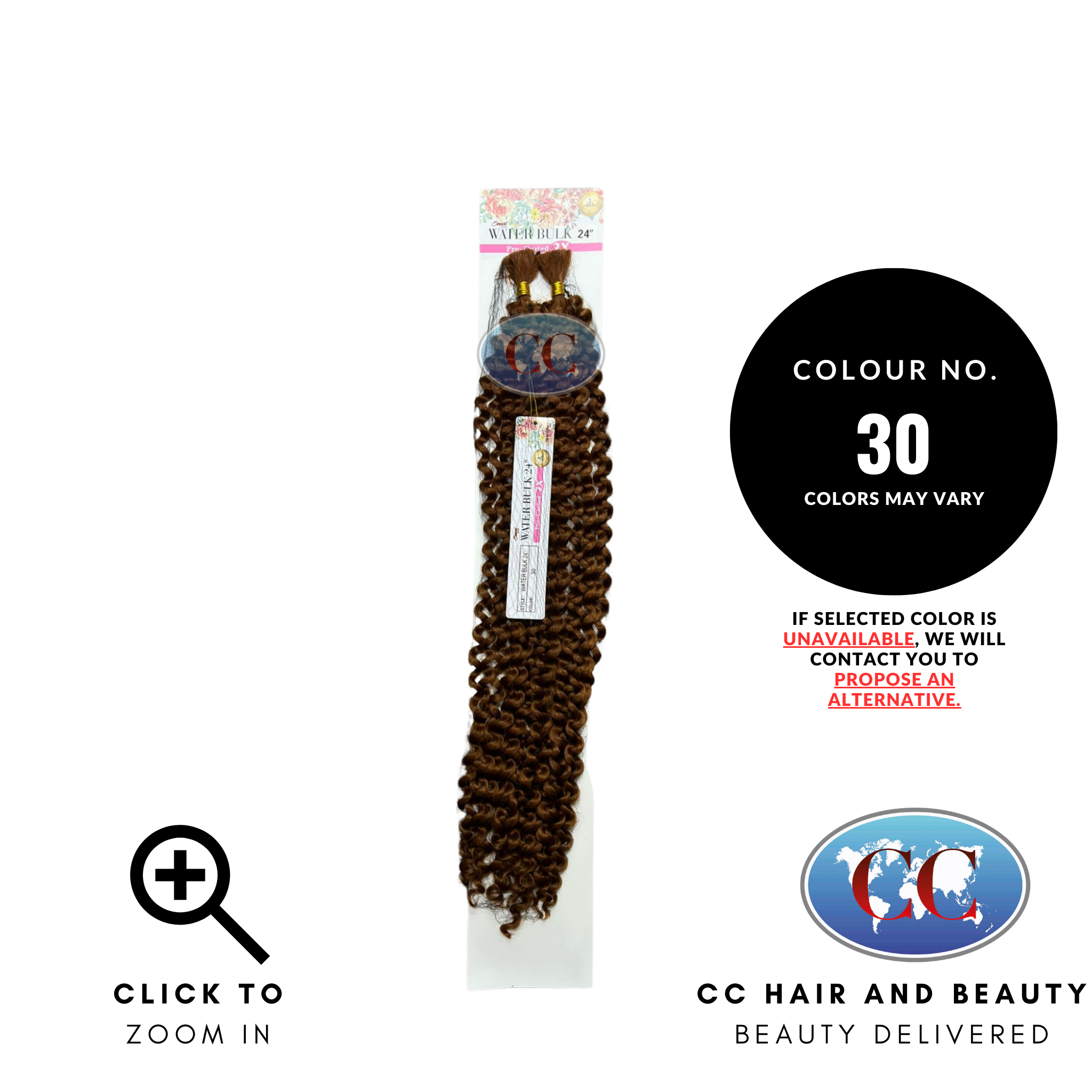 Smart Braid Pre-Curled - Water Bulk 24"