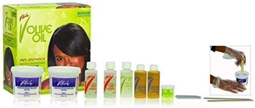 Vitale Hair Straghtening Olive Oil Relaxer Kit 2-Count