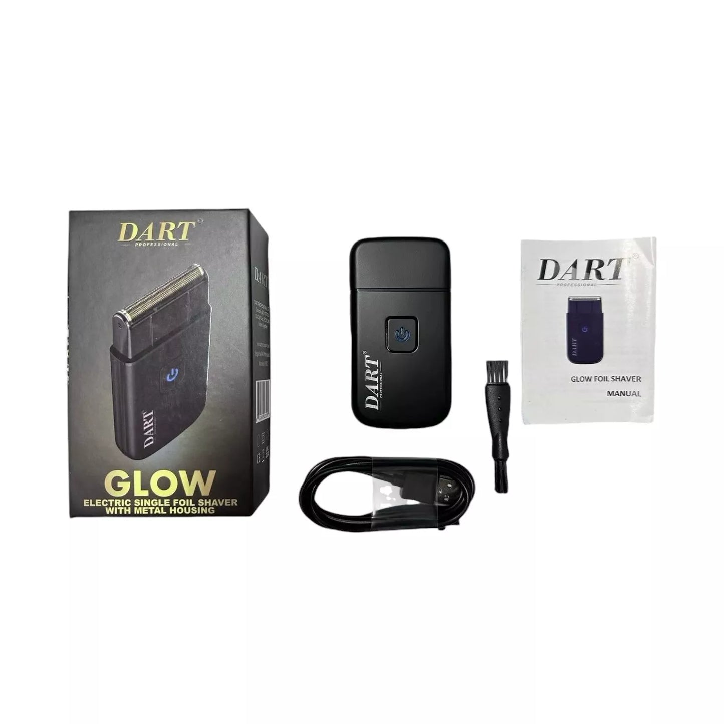 DART Glow Travel Size Single Foil Skin Fade Shaver (Metal Housing)