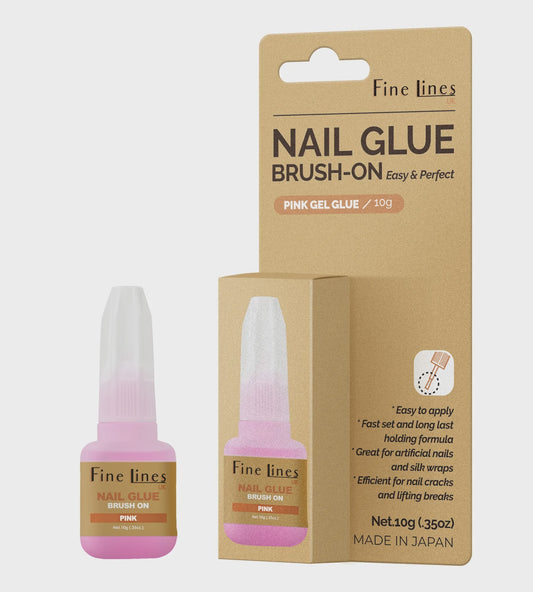 Fine Lines Nail Glue Brush On 0.350z