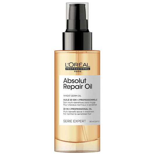 L’Oréal Professionnel Serie Expert Absolut Repair 10 in 1 Leave in Oil for Dry and Damaged Hair - 3.04oz