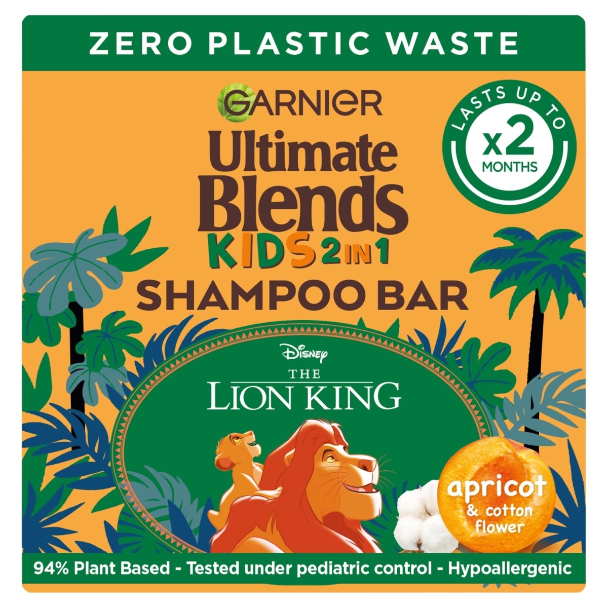 Garnier Ultimate Blends Kids Apricot Shampoo Bar 60g