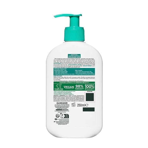 Garnier Hyaluronic Aloe Soothing Cream Cleanser 250ml