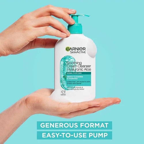 Garnier Hyaluronic Aloe Soothing Cream Cleanser 250ml