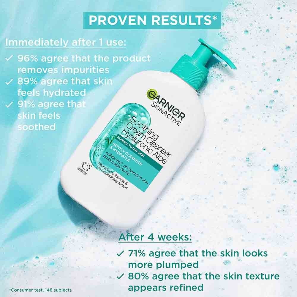 Garnier Hyaluronic Aloe Soothing Cream Cleanser 250ml