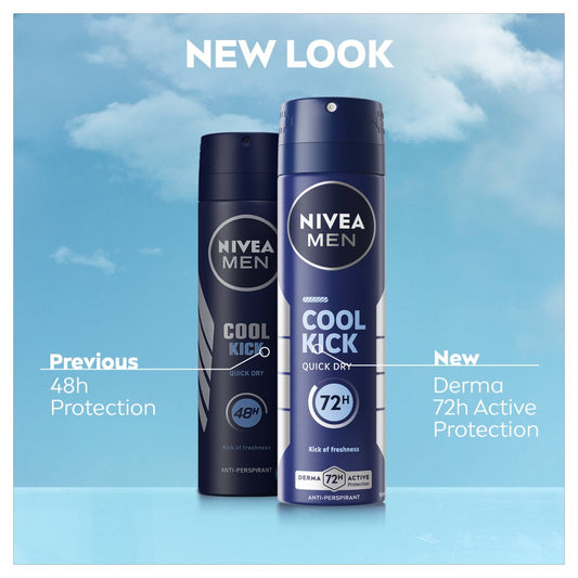 NIVEA MEN 72h Cool Kick Anti-perspirant Spray 150ml