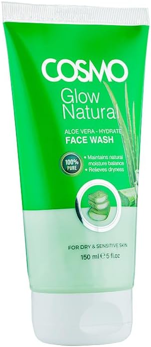 COSMO DESIGNS Glow Natural Aloe Vera Hydrate Face Wash 150ml