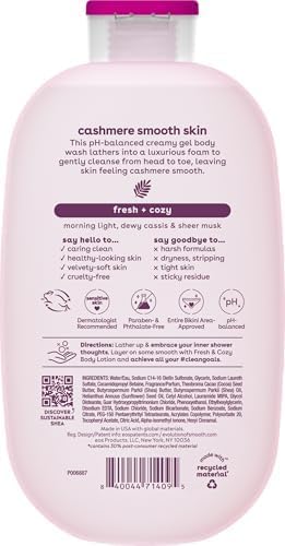 eos Cashmere Body Wash Fresh & Cosy Moisturising Shower Gel 16Oz