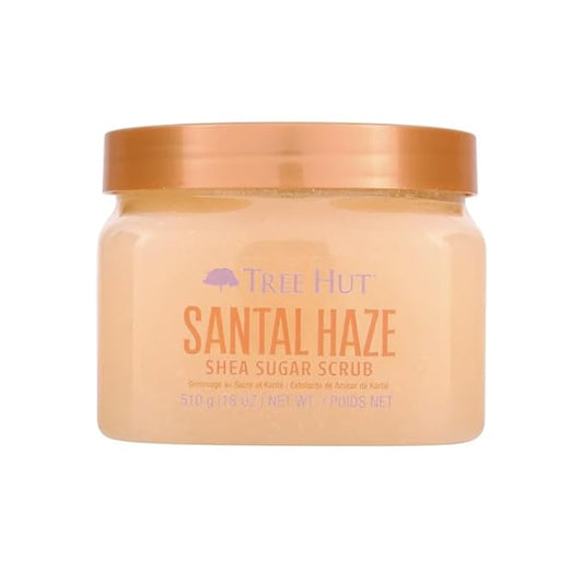 Tree Hut Santal Haze Body Scrub, Exfoliating & Hydrating Sugar Scrub 18Oz