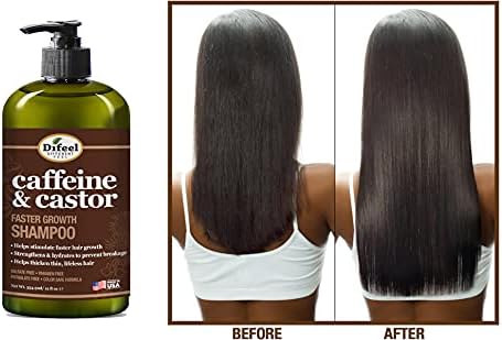 Difeel Caffeine & Castor Faster Growth Shampoo 355 ml