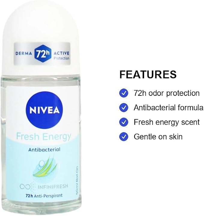 NIVEA Anti-Perspirant Deodorant Roll-On 72 Hours 50ml
