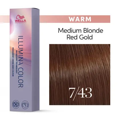 Wella Professionals llumina Color Permanent Creme Hair Colour 60ml - Warm