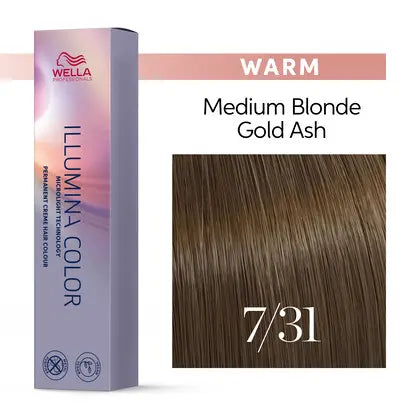 Wella Professionals llumina Color Permanent Creme Hair Colour 60ml - Warm
