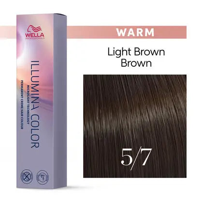 Wella Professionals llumina Color Permanent Creme Hair Colour 60ml - Warm
