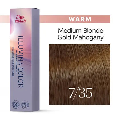 Wella Professionals llumina Color Permanent Creme Hair Colour 60ml - Warm
