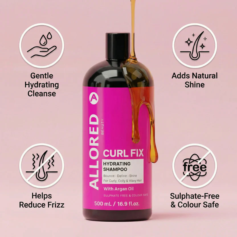 Allored Beauty Curlfix Hydrating Shampoo with Argan Oil 500ml