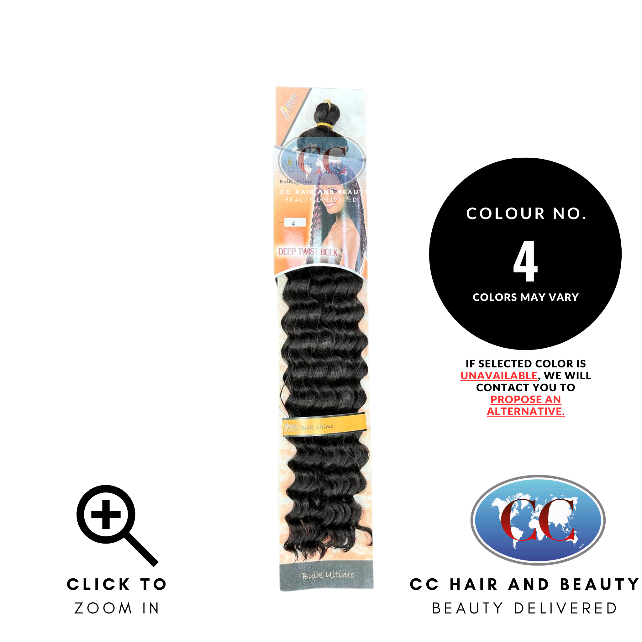 Aftress Deep Twist Bulk Synthetic Hair Braiding- colour 4