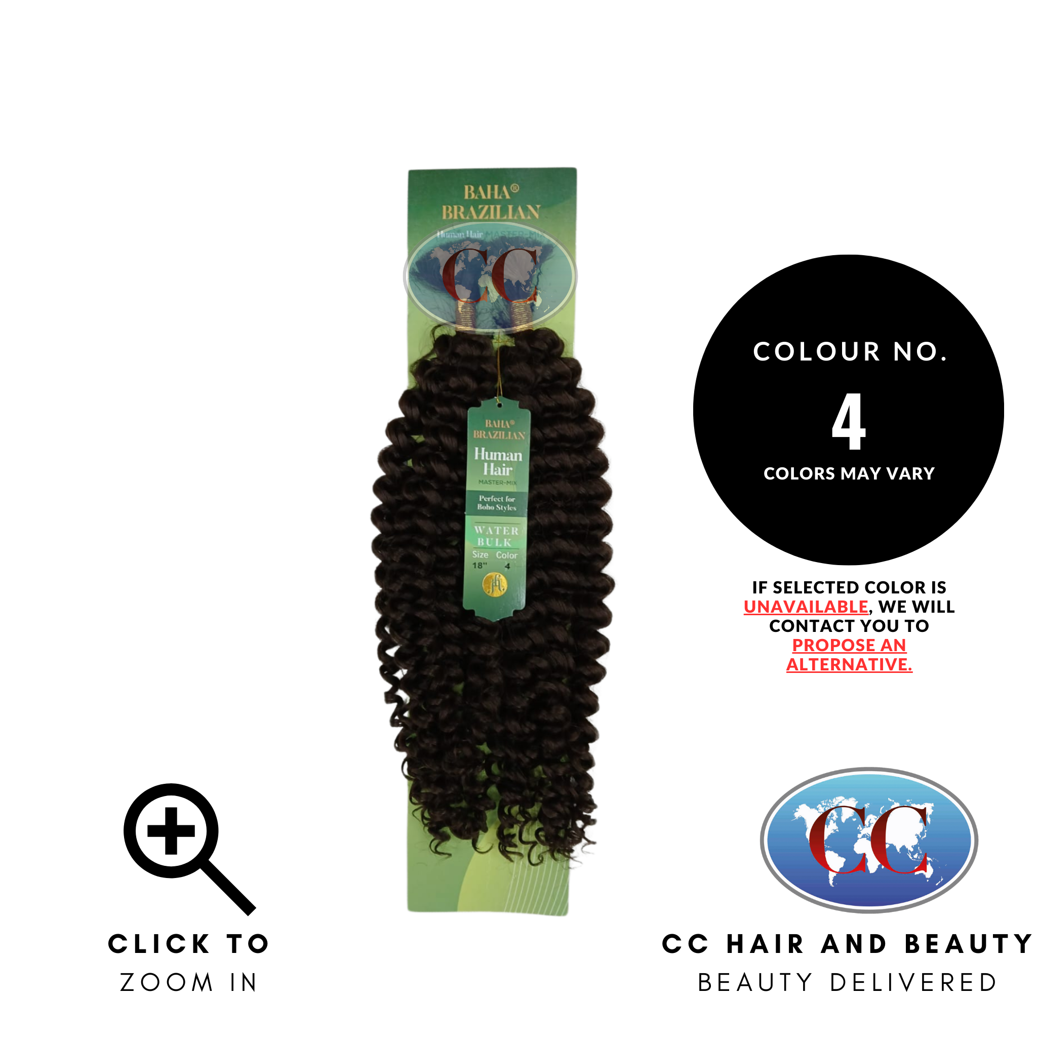 Jazzy Hair Baha Brazilian Human Hair Master Mix - Water Bulk