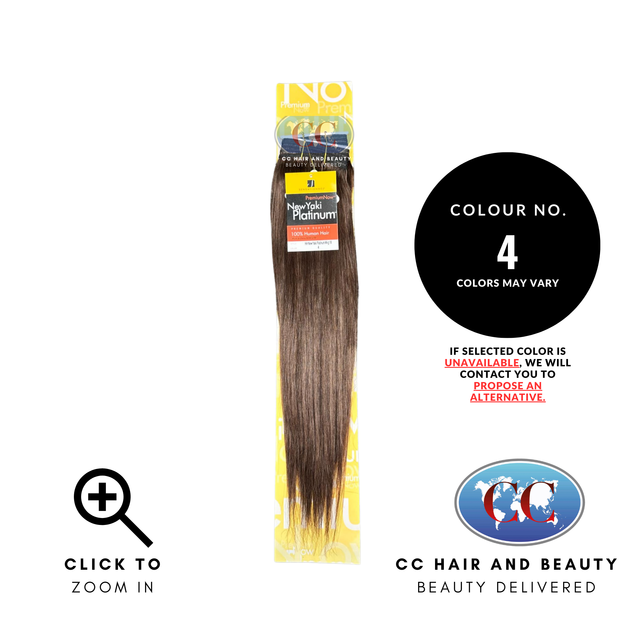 Sensationnel Premium Now 100% Human Hair New Yaki Platinum Weave Extensions