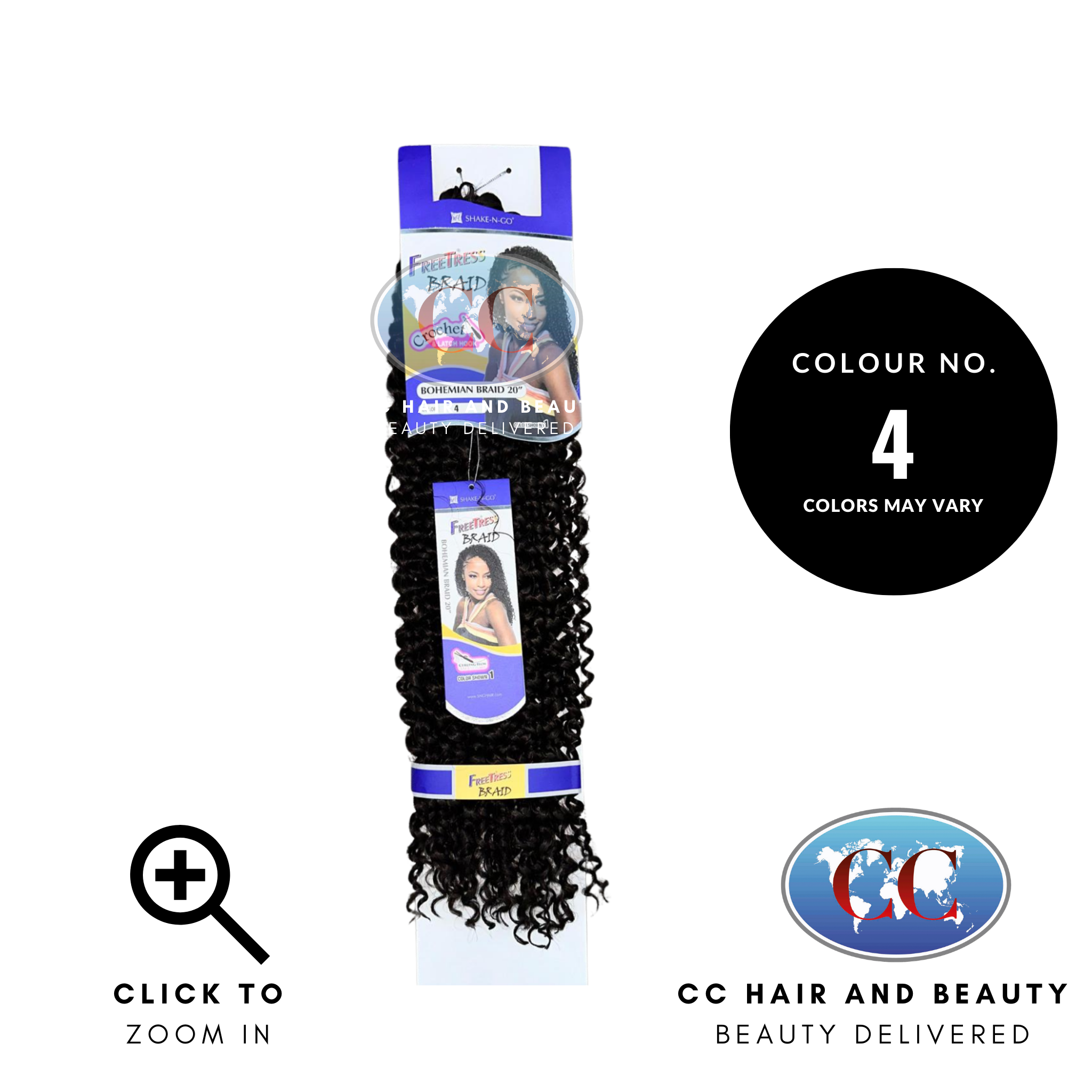 Freetress Synthetic Braid Bohemian Braid 20"-colour 4