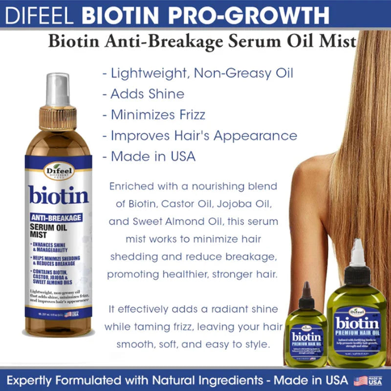 Difeel Biotin Anti Breakage Serum Oil Mist 8oz