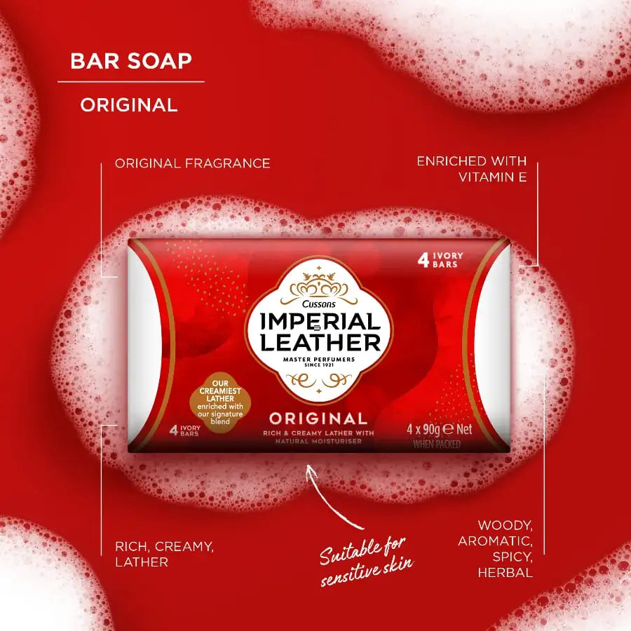 Imperial Leather Original Bar Soap 4 Pack