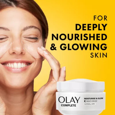 Olay Complete Moisturise & Glow Night Cream, For Healthy Glowing Skin,50ml
