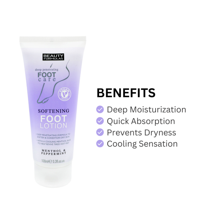 Beauty Formulas Softening Foot Lotion 100ml