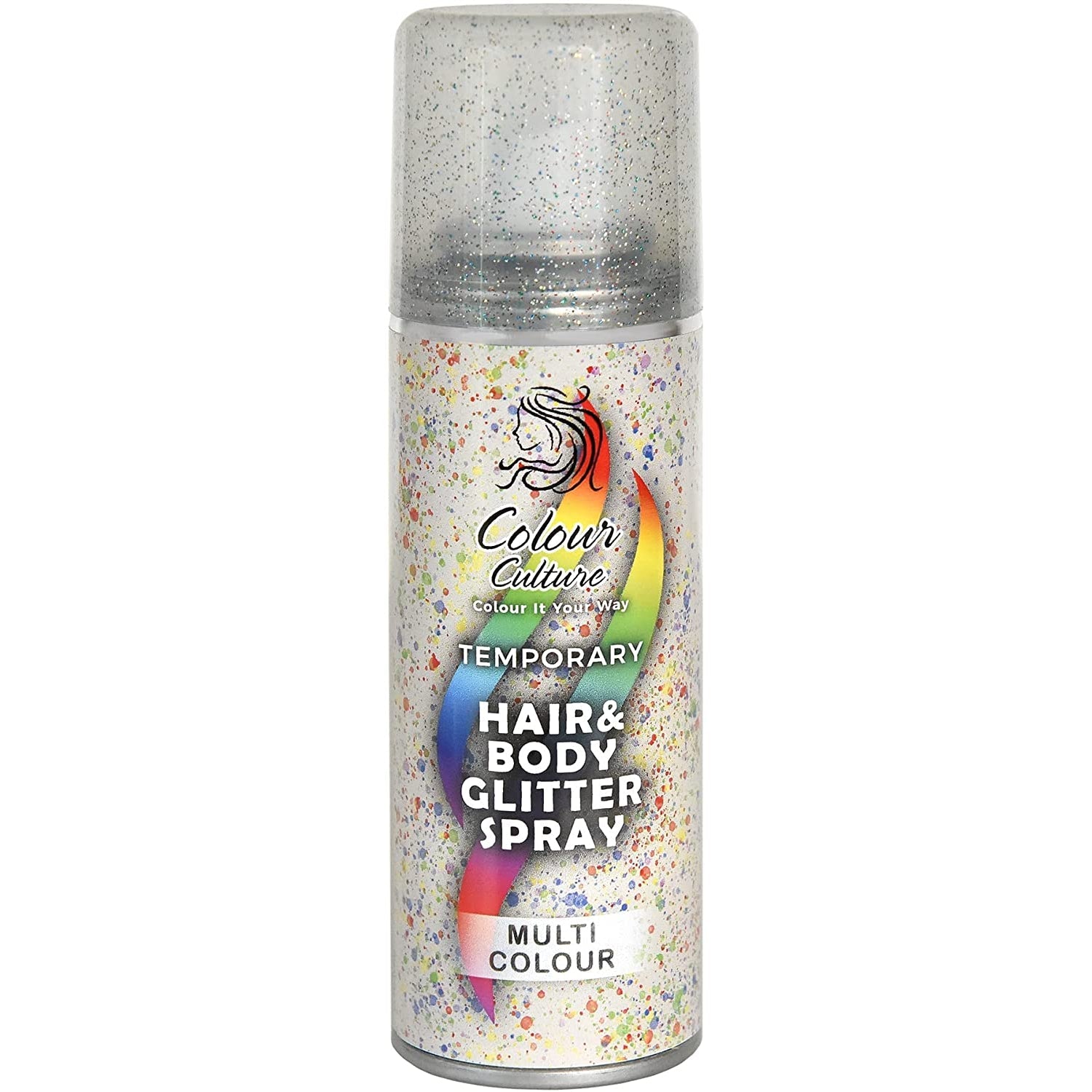 Colour Culture Temporary Hair Colour Multi Glitter Spray