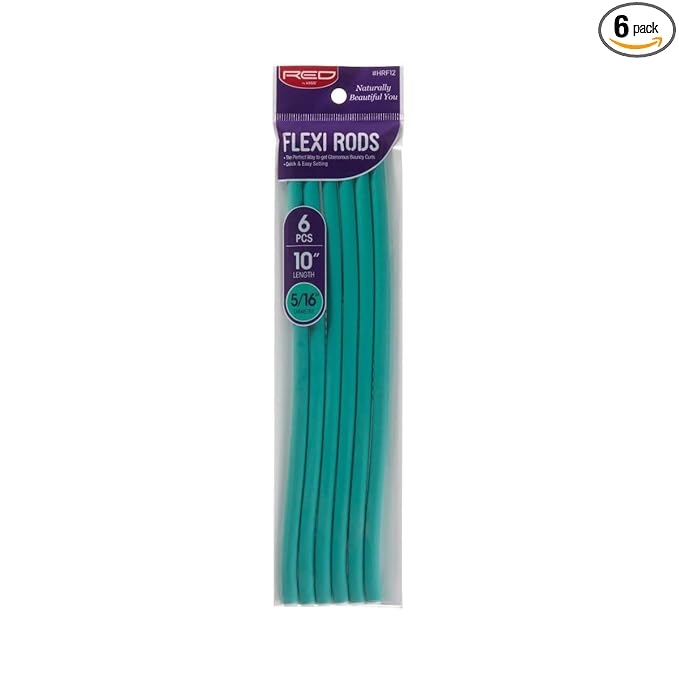 Red By Kiss  Flexi Rods 10' 5/16' 6Pcs Pack Green