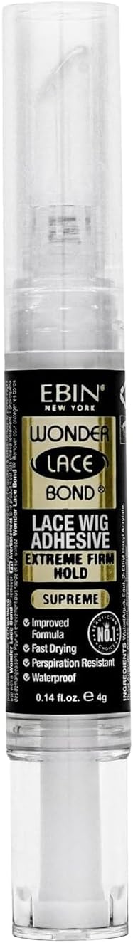 Ebin New York Wonder Lace Bond Silicone Pen Type Supreme Extreme Firm Hold 4g