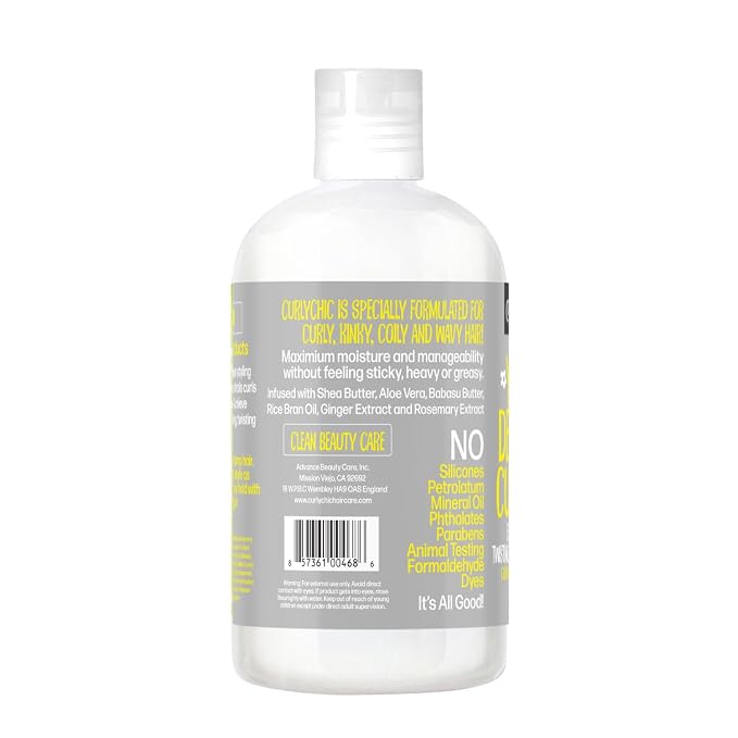 CurlyChic Your Defining Custard Curl Defining & Moisturizing Styling Cream 12 Oz