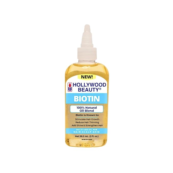 Hollywood Beauty Biotin Oil for Hair, Scalp, and Skin, 2 fl oz