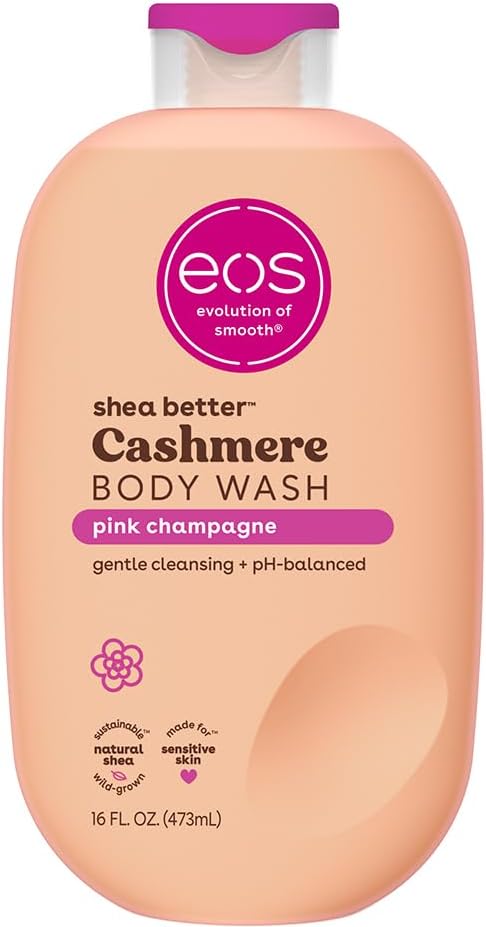 eos Cashmere Body Wash Pink Champagne Moisturising Shower Gel 16Oz