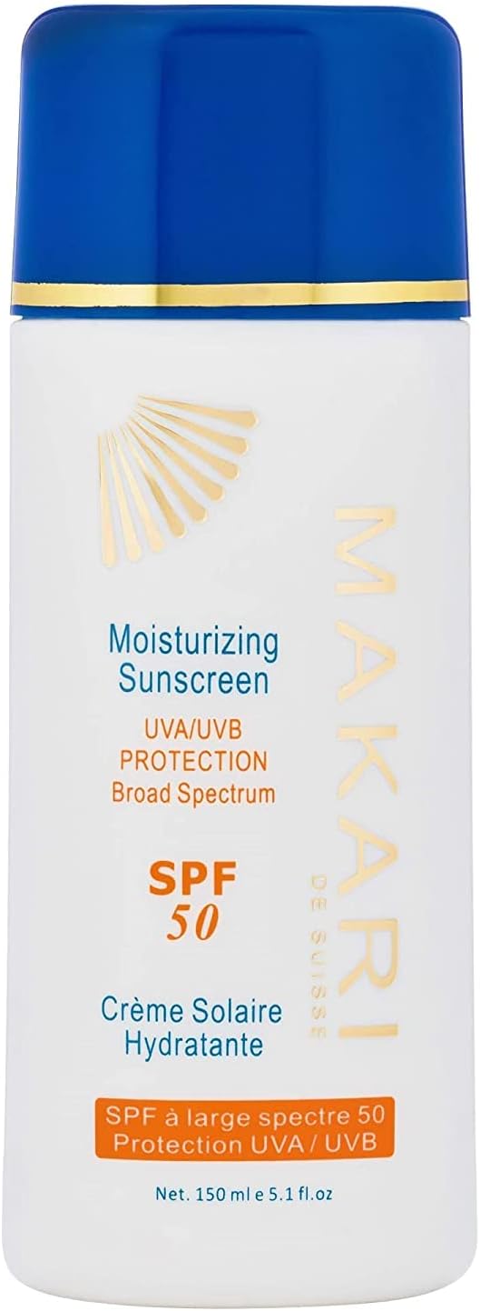 MAKARI Moisturizing Sunscreen Broad Spectrum SPF 50, 5.1 fl oz