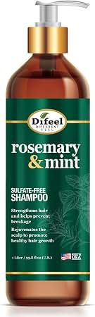 Difeel Rosemary And Mint Hair Strengthening Shampoo With Biotin 1Ltr