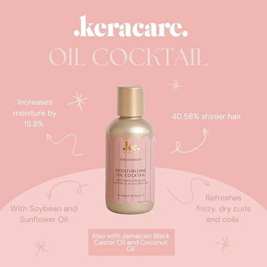KeraCare Curl Essence Moisturizing Oil Cocktail- Lightweight Nourishing Hair Oil 4oz