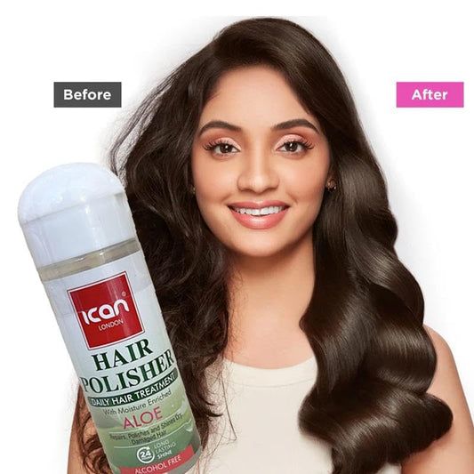 Ican London Hair Polisher Treatment Aloe Serum Alcohol Free 207ml