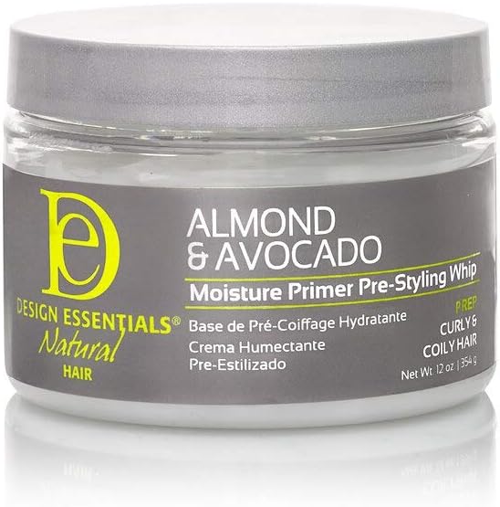 Design Essentials Natural Almond & Avocado Moisture Primer Pre - Styling Whip, 12oz