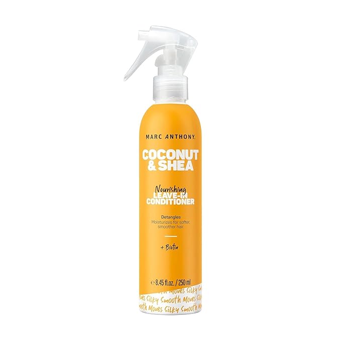 Marc Anthony Leave-In Conditioner Coconut Oil & Shea Butter Detangler Spray 8.4Oz