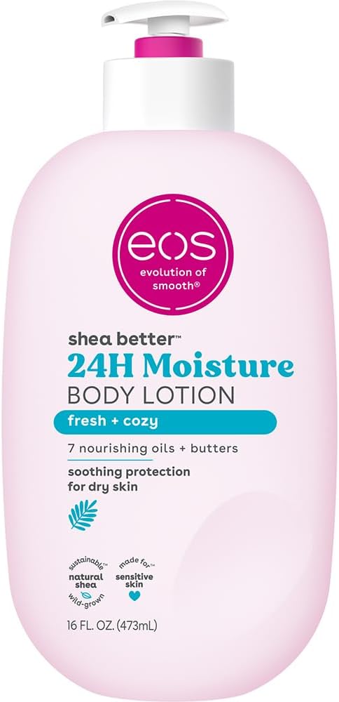 eos Shea Better Fresh & Cozy Body Lotion 24hr Moisture 16Oz